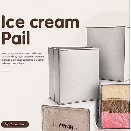 ICE CREAM HOKLAI 10 LITER ES KRIM HOK LAI MEDAN