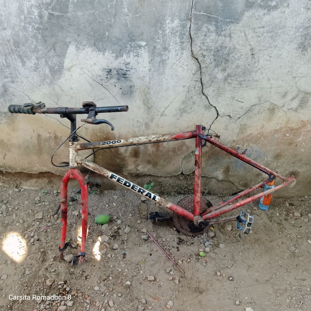 Frame set sepeda federal city cat original bahan kalcer