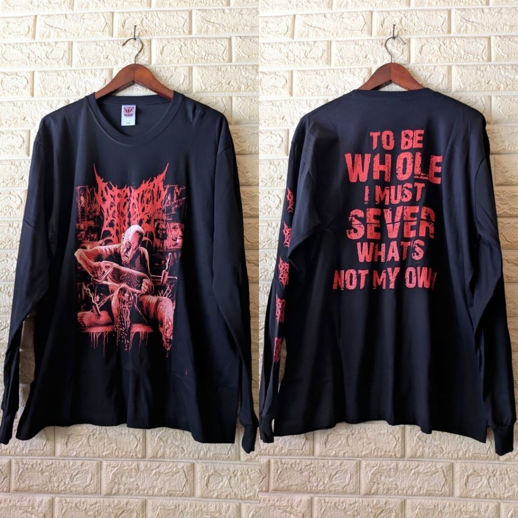 KAOS BAND DEFEATED SANITY LONG SLEEVE BIG SIZE XXL
