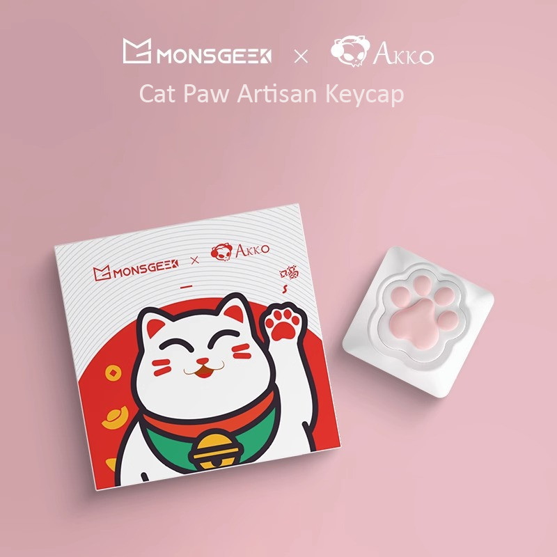 Akko Kitty Paw Keycaps Keyboard