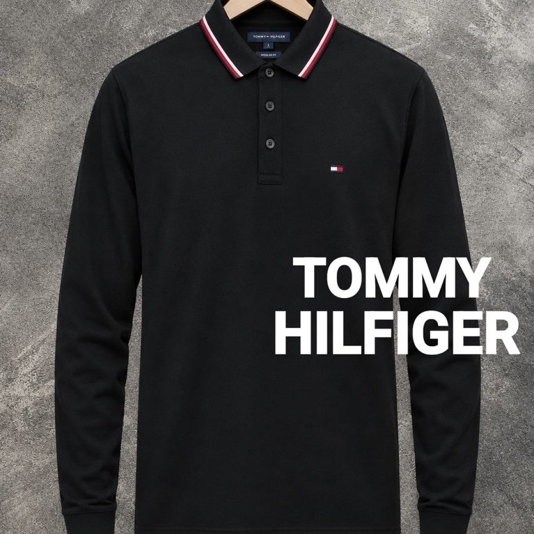 KAOS LONGSLEEVE TOMMY HILFIGER KEREN BEKAS SECOND PRELOVED