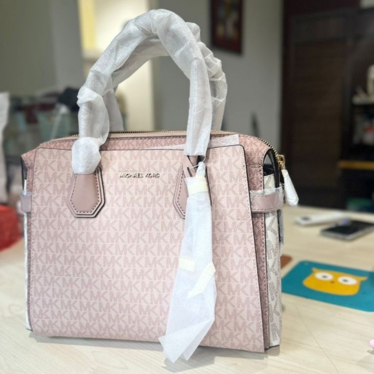 MK Signature Mercer Medium Satchel