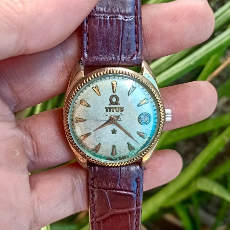 Jam Tangan Vintage Original Titus Royal Time Automatic