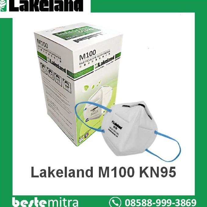 Masker Respirator M100 KN95 Lakeland - 50pcs/Box