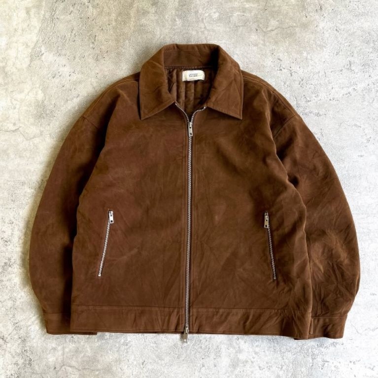 La Fudge/Fudge Store Suede Jacket Double Zip