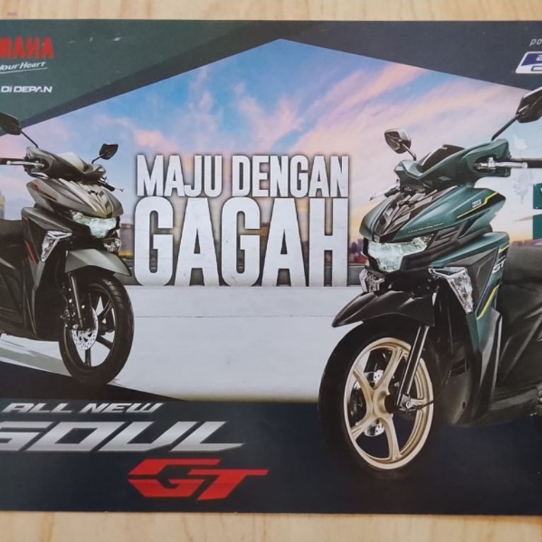 Brosur Flyer Yamaha All New Soul GT 125 Original 2 Halaman