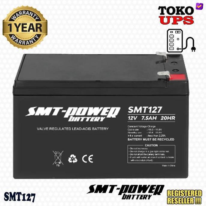 Baterai UPS 12V 7.5ah 7ah SMT 12V 7.5AH