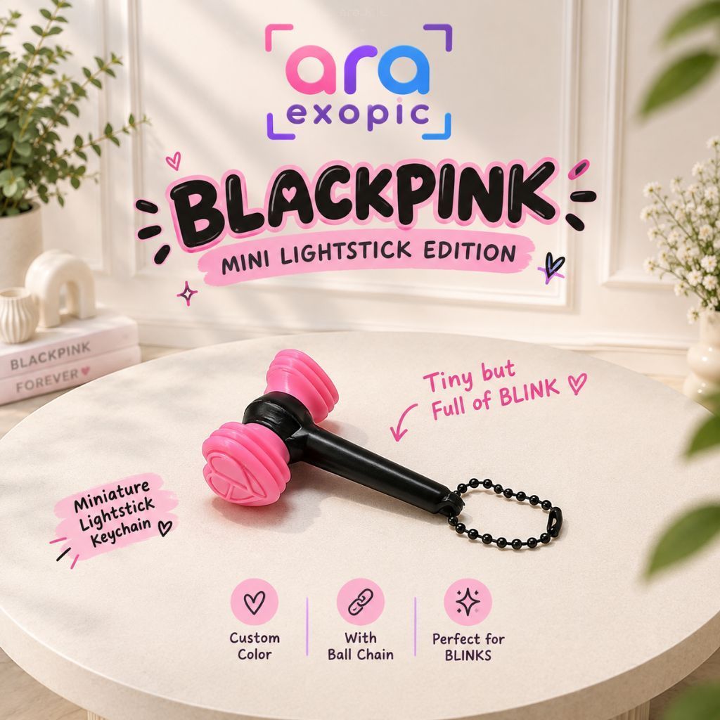 Blackpink lightstick figure keychain