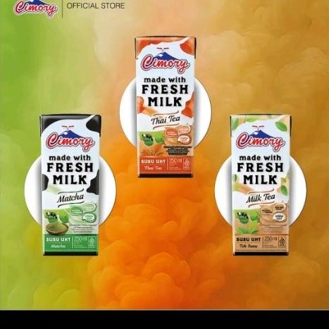 Susu UHT Cimory 250 ml - Rasa Almond, Choco Malt, Salted Caramel