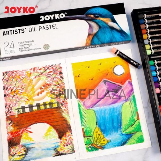 CEOCELLULAR - CRAYON ARTISTS OIL PASTEL JOYKO OP-12ART OP-24ART - KRAYON MINYAK 12 24 WARNA COLORS