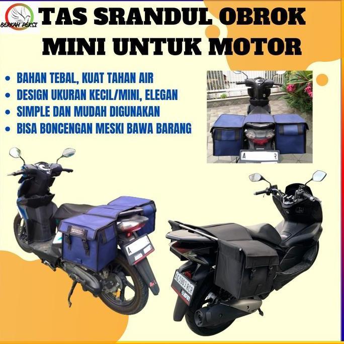 TERBARU TAS SRANDUL OBROK MINI  UKURAN KECIL SEPEDA MOTOR BEAT SUPRA VARIO SCOOPY UKURAN JOK 25 - 27