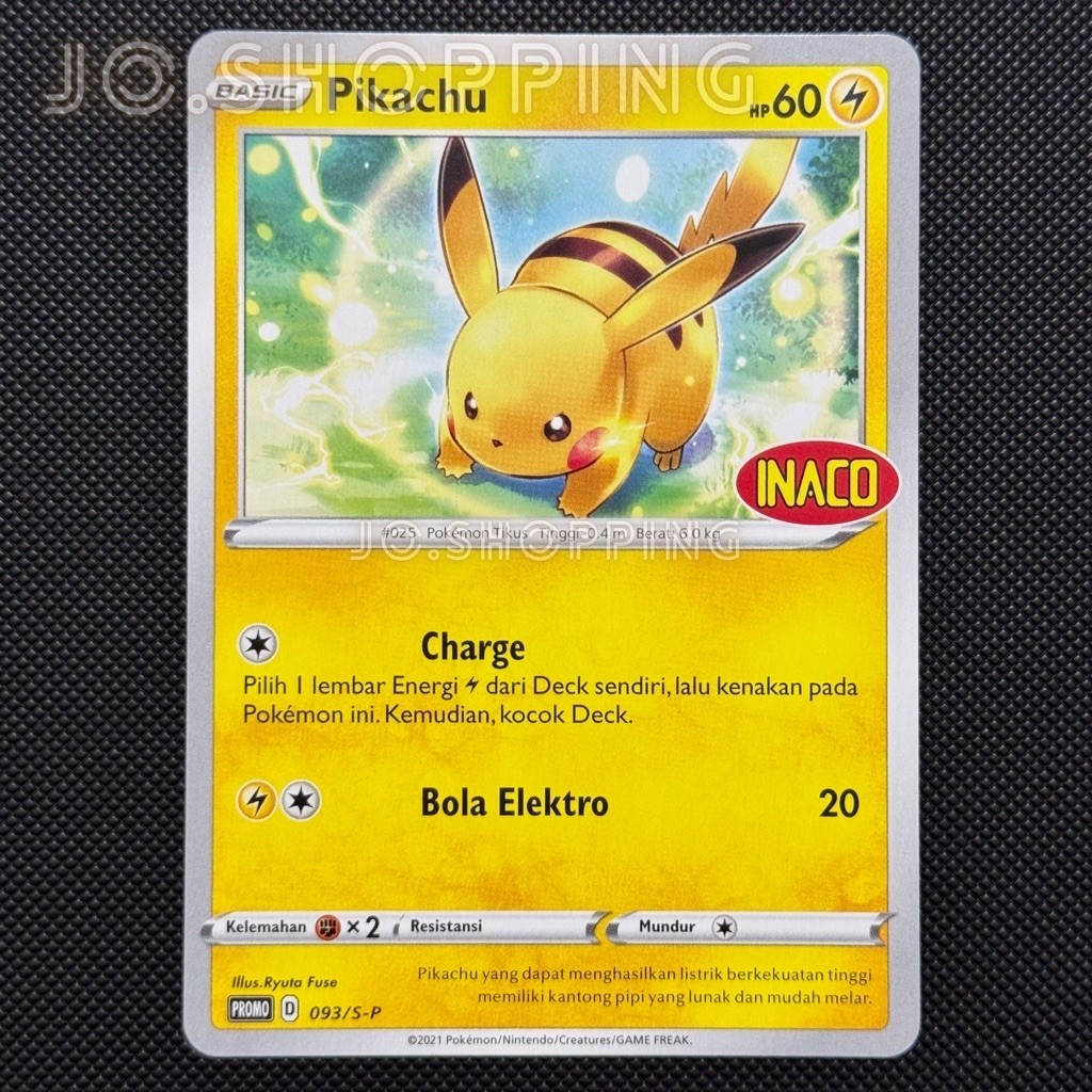 Pikachu Promo INACO Indonesia / RARE