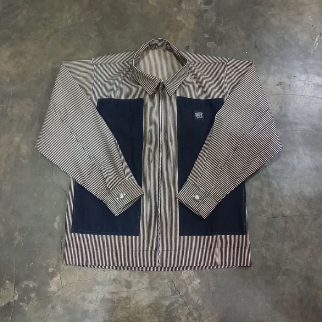 Work Jacket Hickory Double Pocket