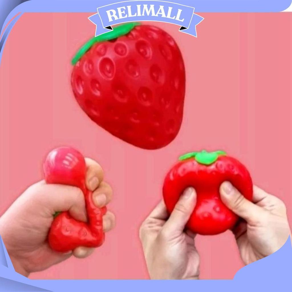Promo Mainan Squishy Strawberry/Fidget Toys Squishy Strawberry Terlaris