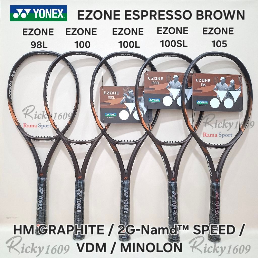 RAKET TENIS YONEX EZONE ESPRESSO BROWN 2026 - RAKET TENIS YONEX EZONE 98  ESPRESSO BROWN - EZONE 98L