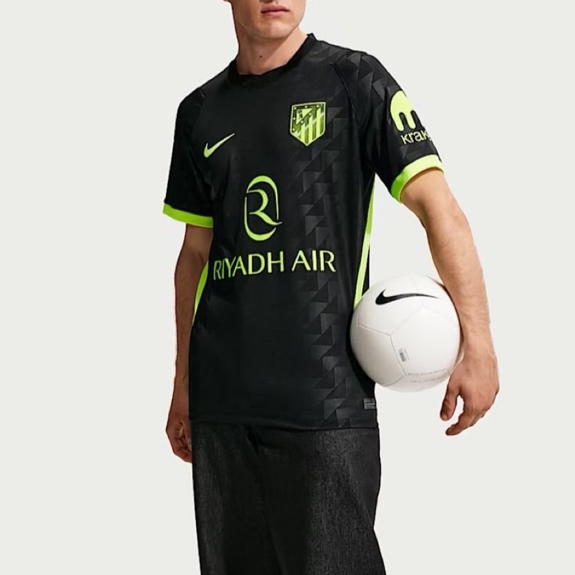 Nike Atletico Madrid 26/27 Stadium Away Jersey Replica Black Volt Volt BNWT Original Resmi II1932-01