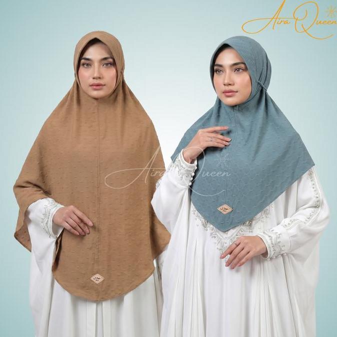 Kerudung Hijab Instan Khadijah SIZE L XL Tali Kepang Jumbo Bergo Khimar Matt Jersey Verona Original 