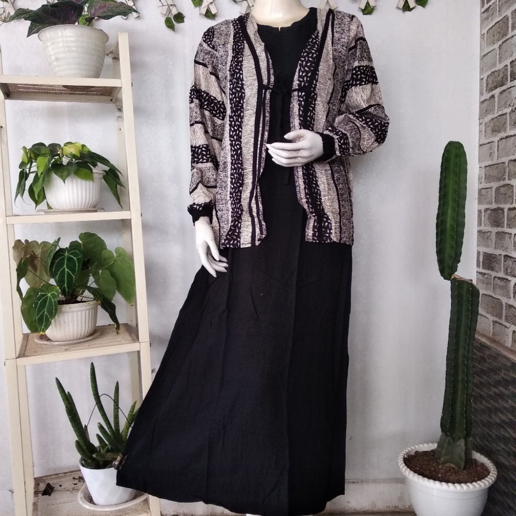 Putri Diana (Ld110,Pb134) Gamis Hanan Resleting