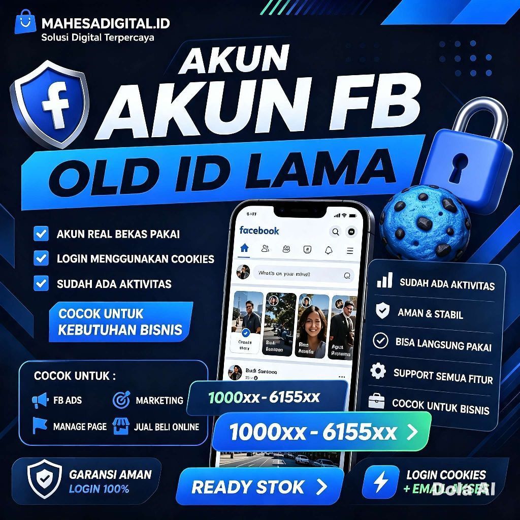 Akun FB OLD Polosan 2023 Kebawah ID 1000XX–6155XX — Login Cookies + Email Akses | High Qualiyy - Ber
