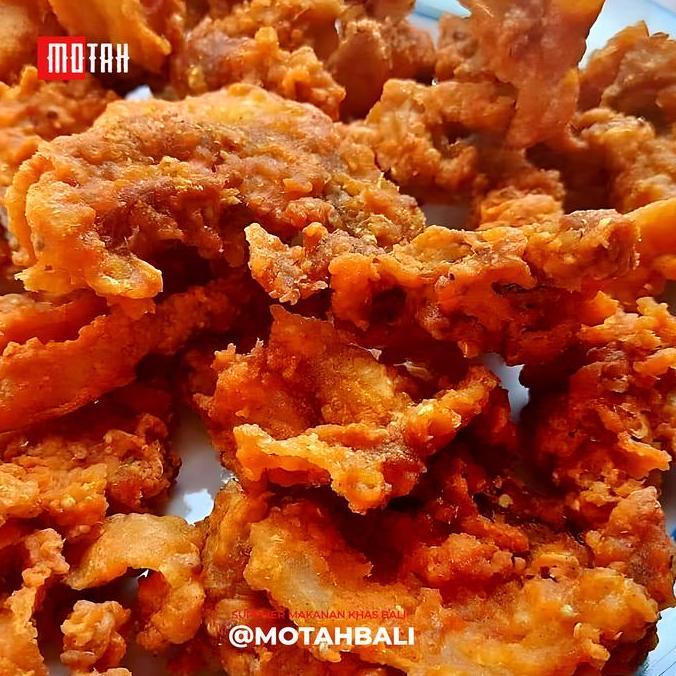 BABI MERAH Crispy 300gr & 100gr / Cemilan Lemak Babi Goreng Bali / Kerupuk Babi Goreng Renyah / Babi