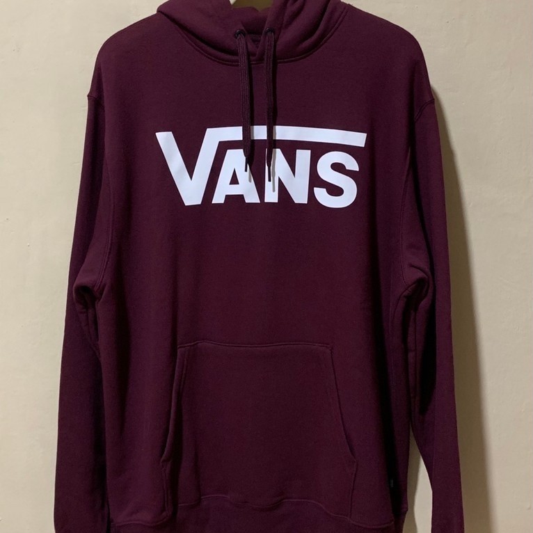 Clasic Vans Hoodie Burgundy Original ( Resmi Store )