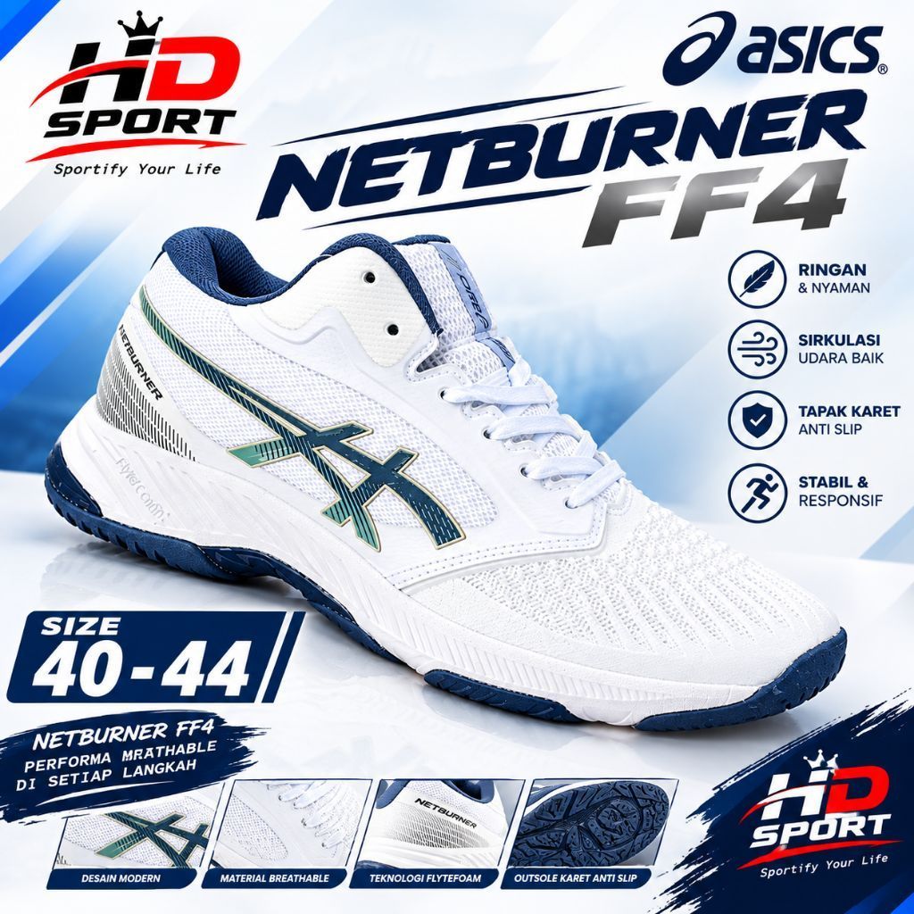 (COD) Sepatu Voli / Netburner Balistic ff / Sepatu Voli Sepatu Import / Sepatu Olahraga / Sepatu Vol