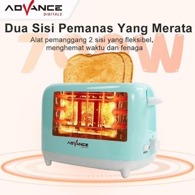 Advance T8866 Toaster Roti / Pemanggang Roti Bakar Low Watt