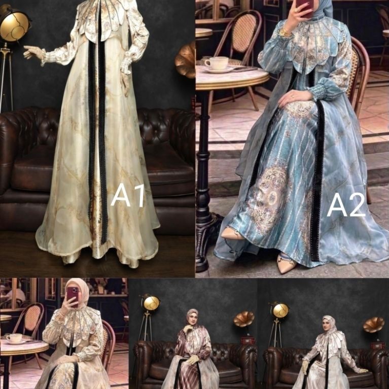 gamis ucel syari windes alqiblat alyaka azizil rafanda dwina