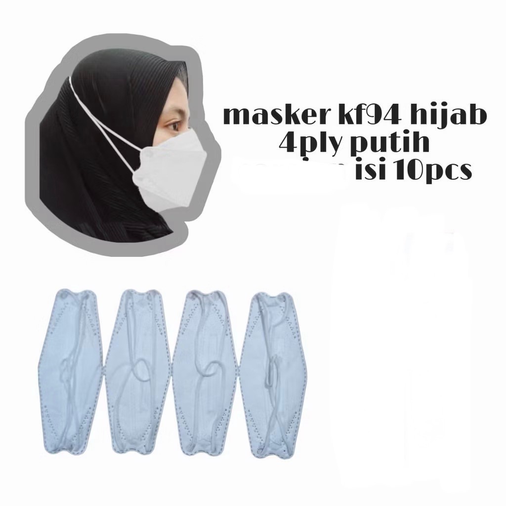 MASKER KF94 HIJAB/MASKER KF94 KOREA (10PCS)