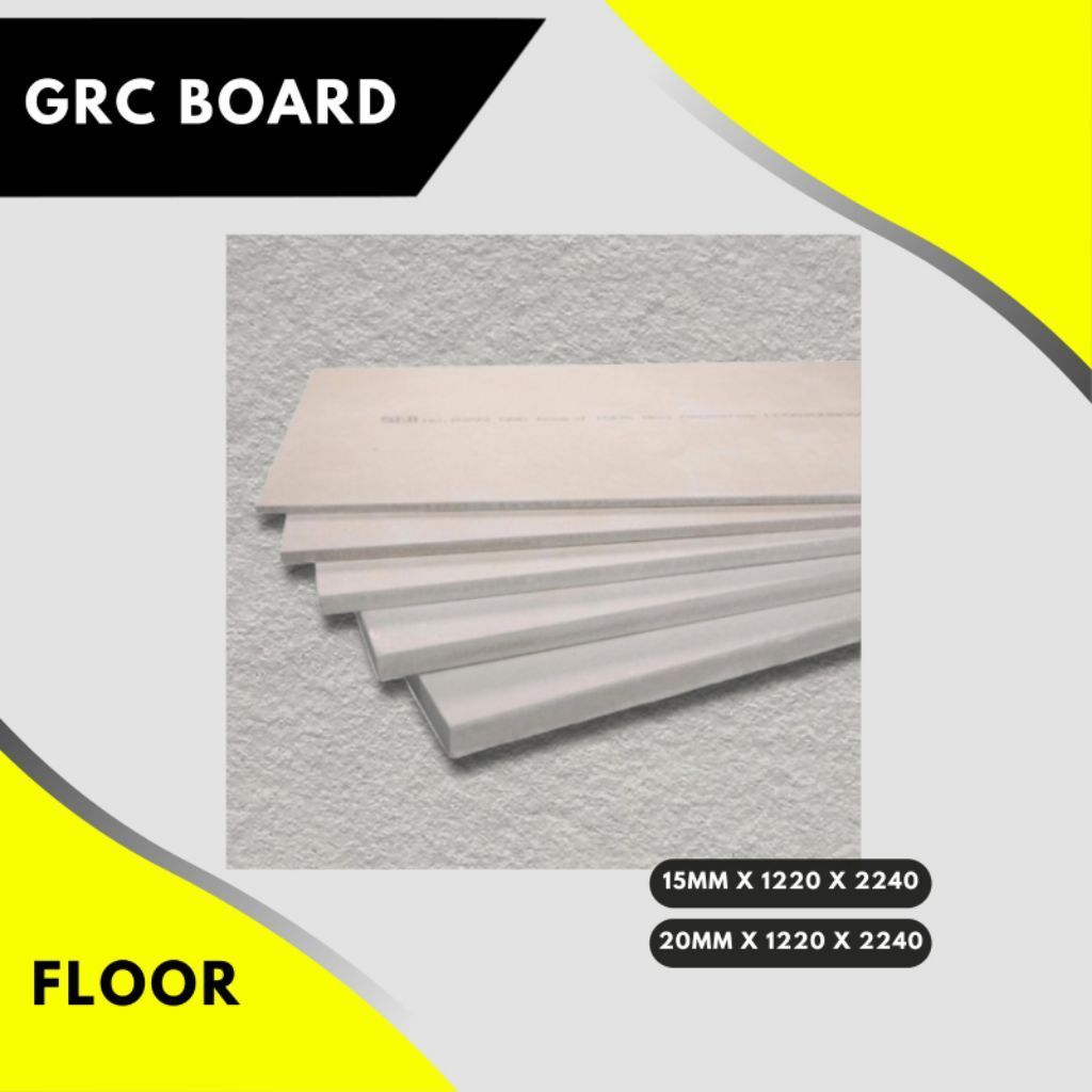 GRC Board 15mm x 1220 x 2440 / GRC Board 20mm x 1220 x 2440 / Papan GRC 15mm / Papan GRC 20mm
