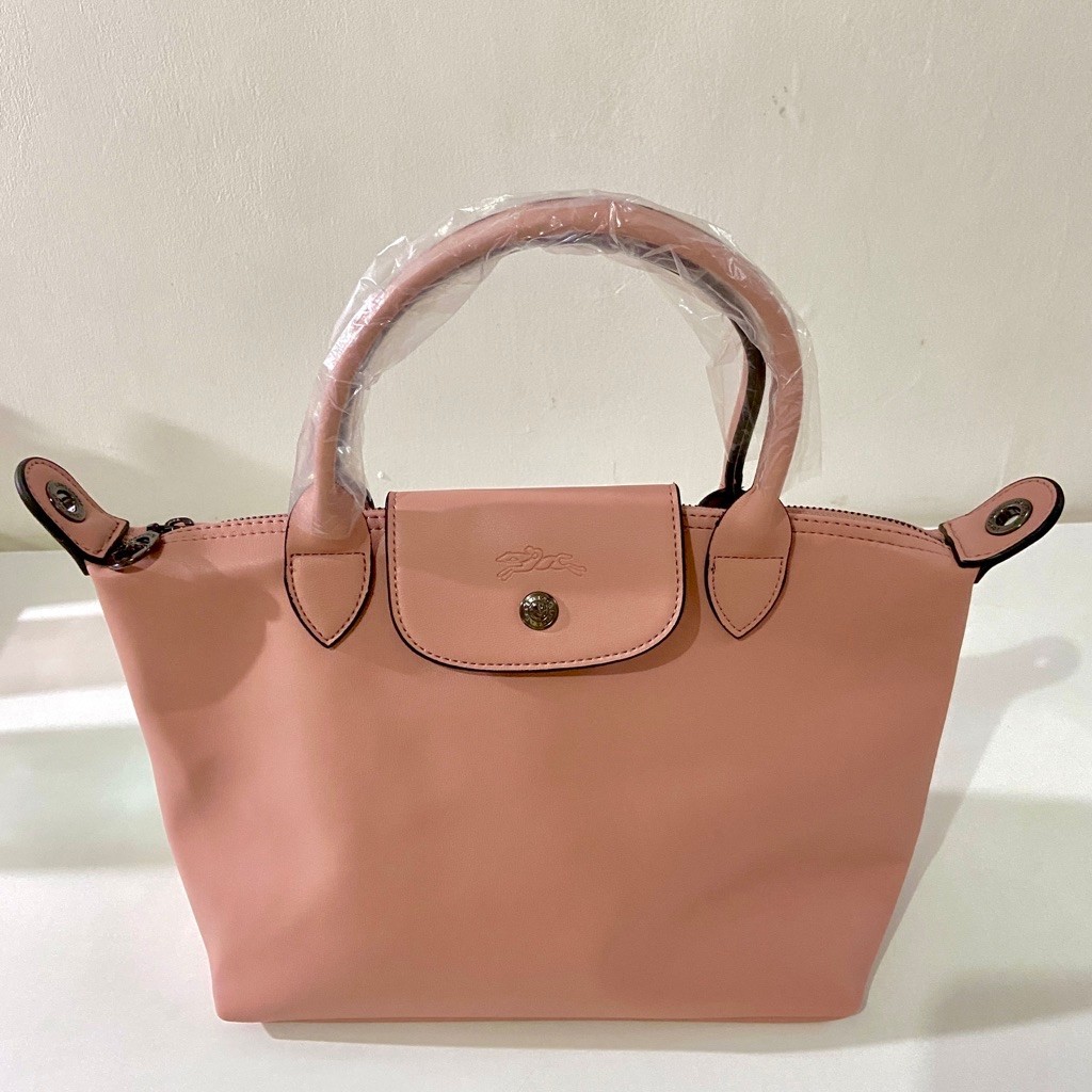 LC Le Pliage Cuir Small Leather Crossbody Pink S