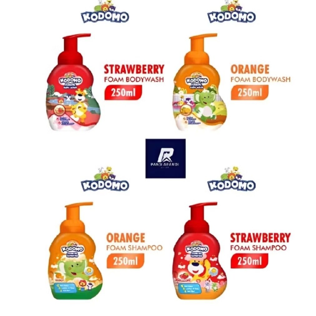 Kodomo Foaming Shampoo 250ml | Kodomo Shampoo Anak | Kodomo Foaming Body Wash 250ml