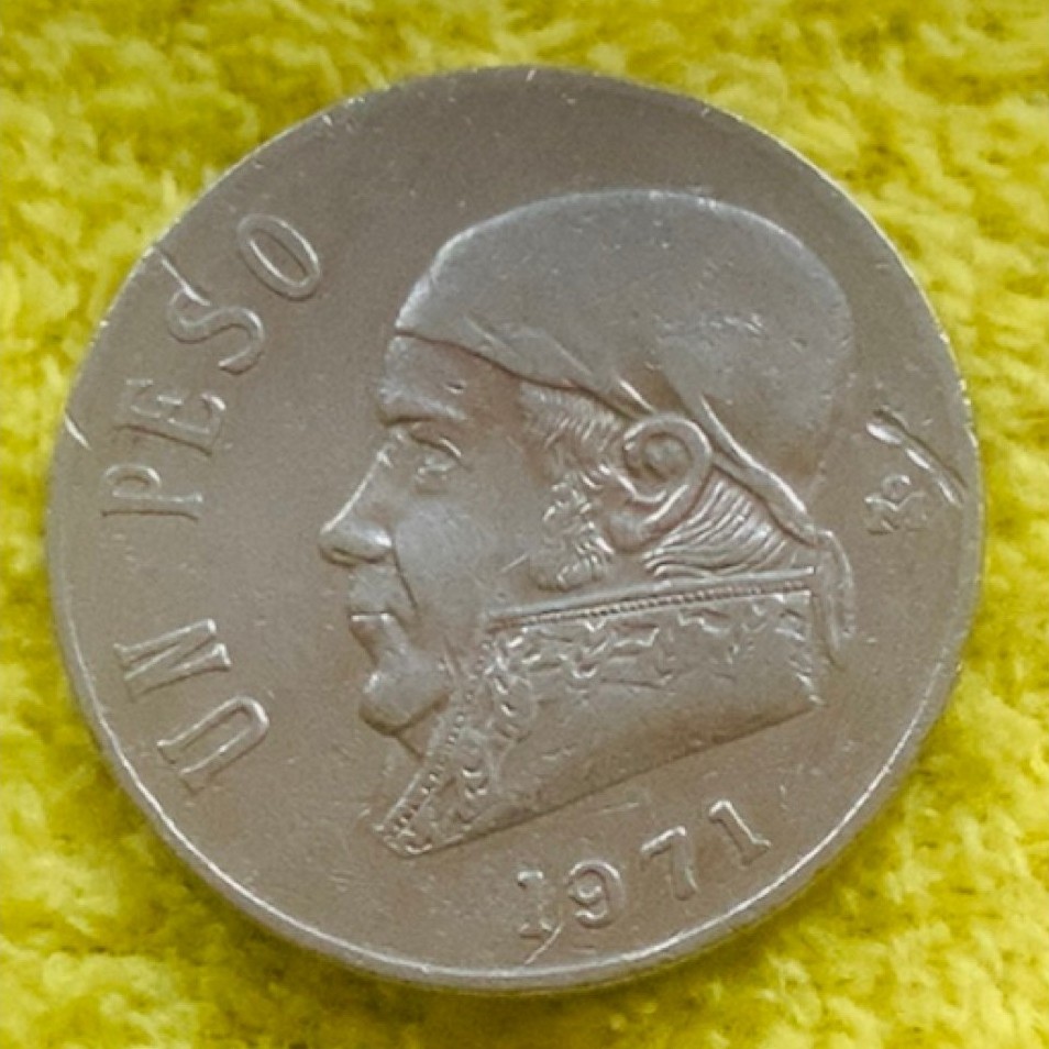Koin Mexico 1 Peso tahun 1971-1981