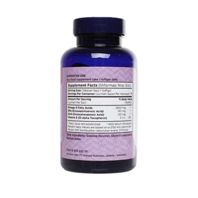 WELLNESS OMEGA 3 FISH OIL 1000 MG 75 150 375 SOFTGELS
