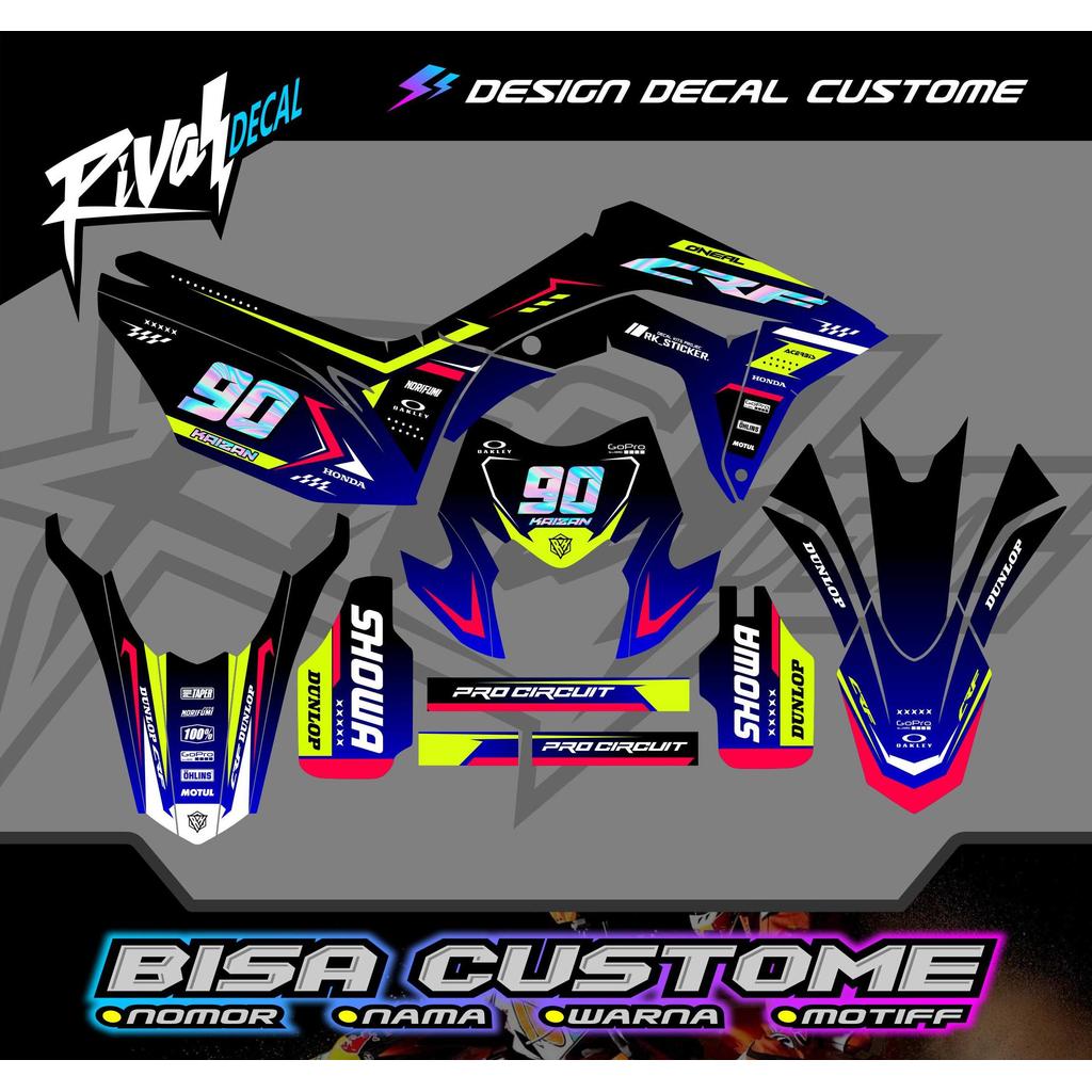Decal Stiker Honda CRF 150 L - Skotlet motor fullbody CRF 150L Aksesoris Motor keren