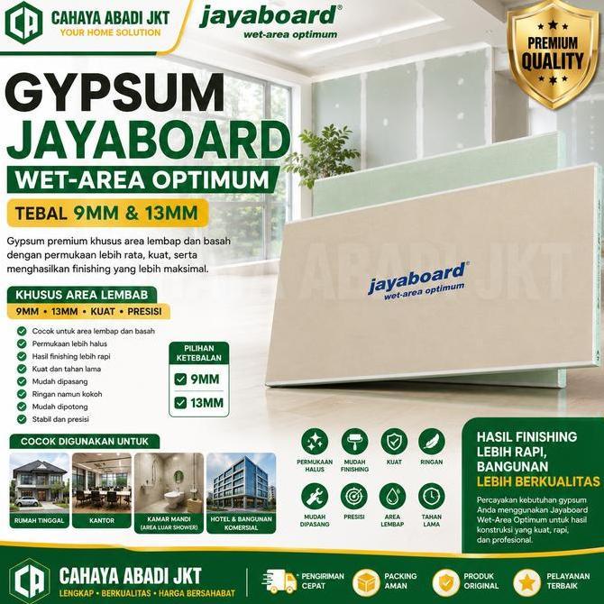DEVLONG_SAGARA - GIPSUM JAYABOARD | GYPSUM JAYABOARD WATER RESISTANT 9MM