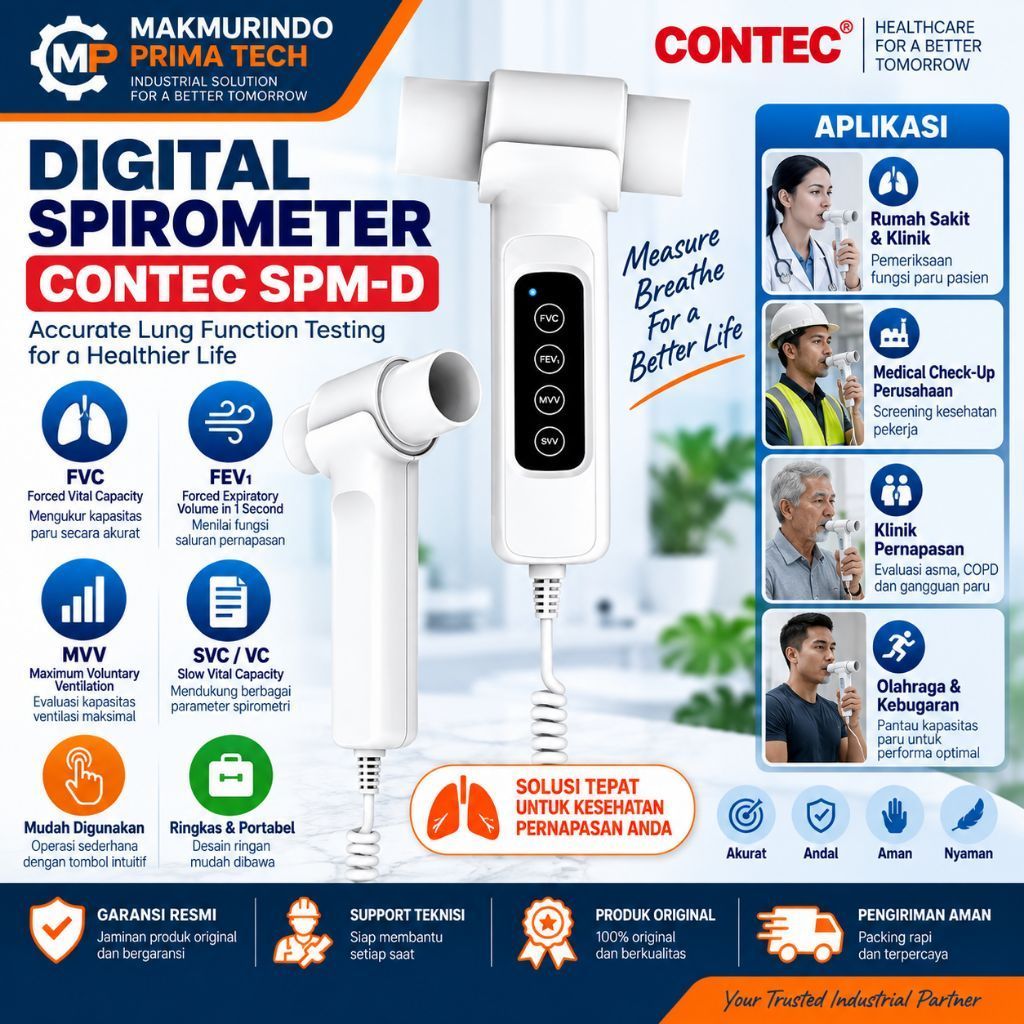 DIGITAL SPIROMETER CONTEC SPM-D CONTEC SPIROMETER CONTEC SPM-D new