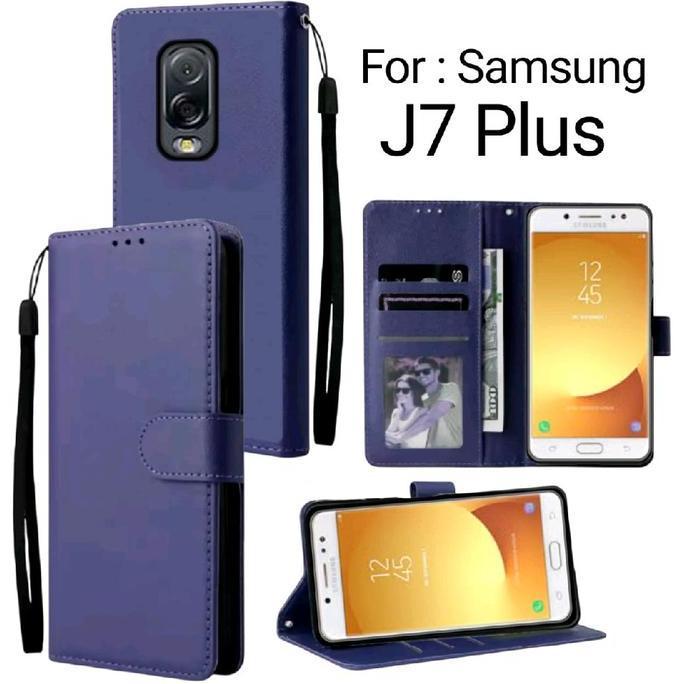 DS52 - Flip Cover Untuk SAMSUNG J7 PLUS / Flip Case SAMSUNG J7 PLUS / Case Flip SAMSUNG J7 PLUS / Fl