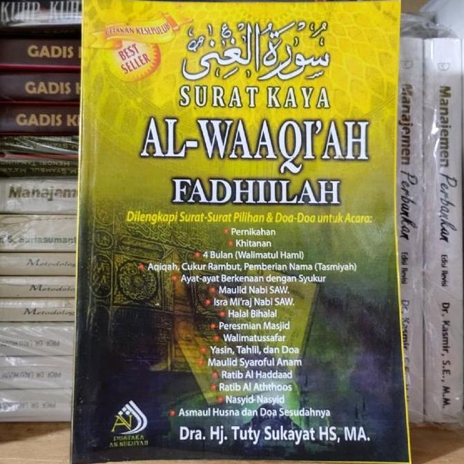 Ready surat kaya al waaqiah fadhiilah -dra hj tuty sukayat