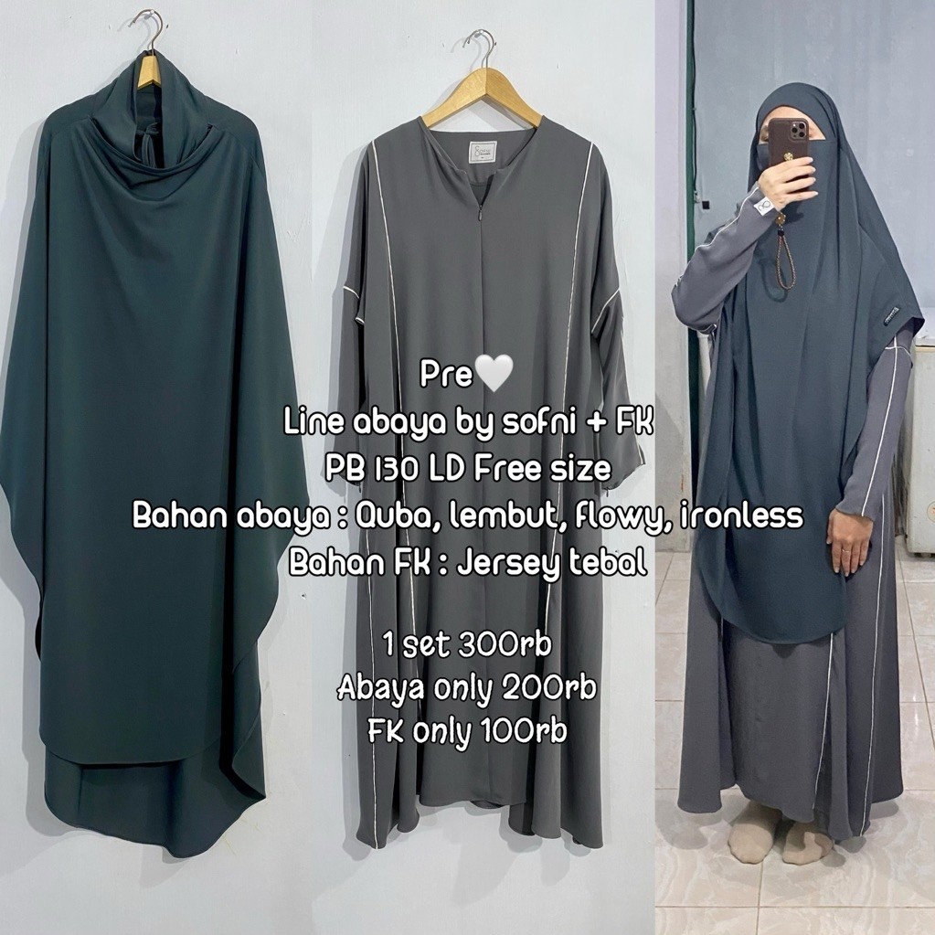 PL line abaya by sofni plus french khimar