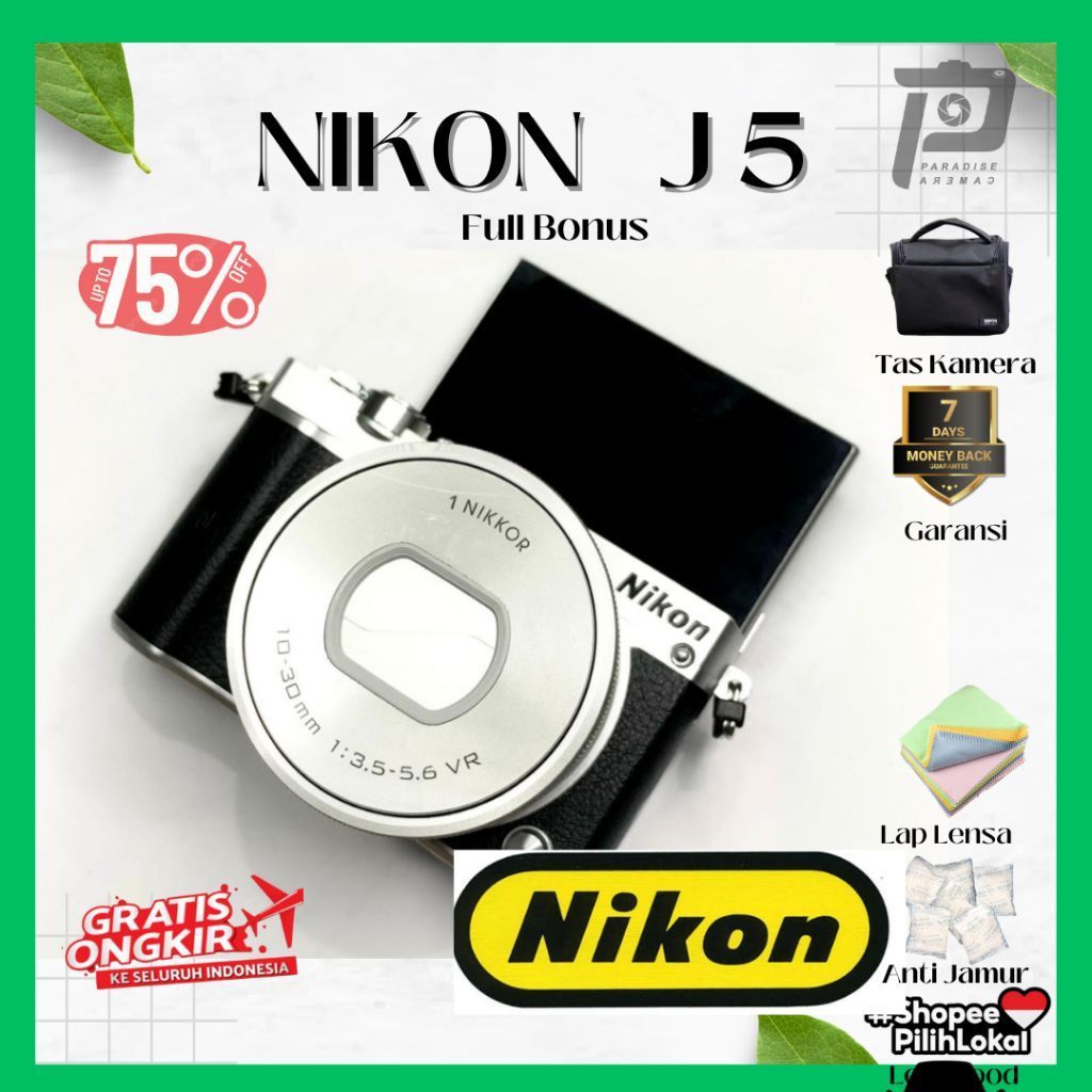 Kamera Nikon J5 Lens 10-30 Mm Wiffi and Garansj