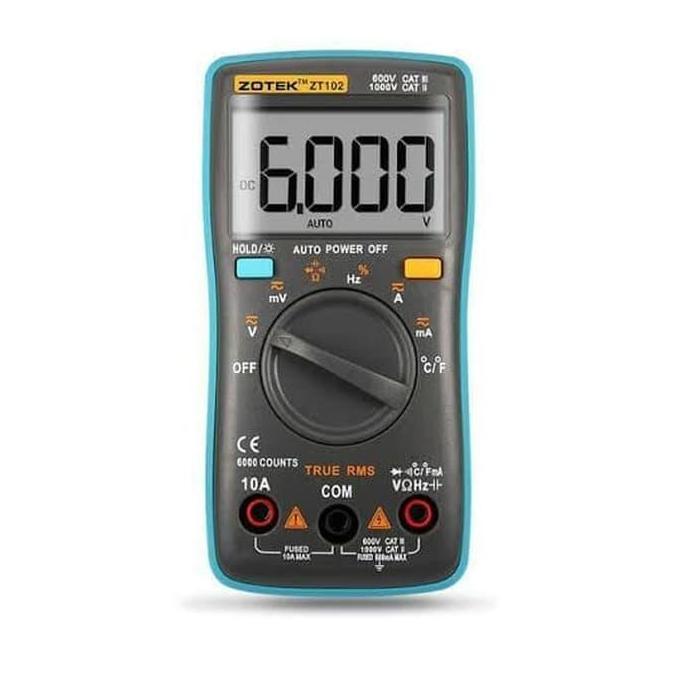 ZT102 DIGITAL MULTIMETER MULTITESTER AVOMETER LCD DISPLAY ZOTEK ZT 102