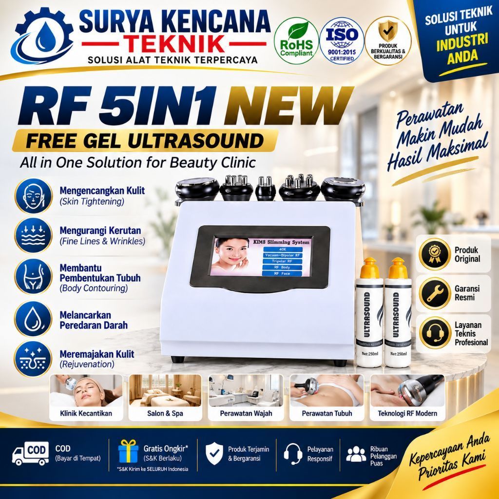 RF 5in1 Alat rf wajah Pelangsing Badan Alat RF Slimming machine