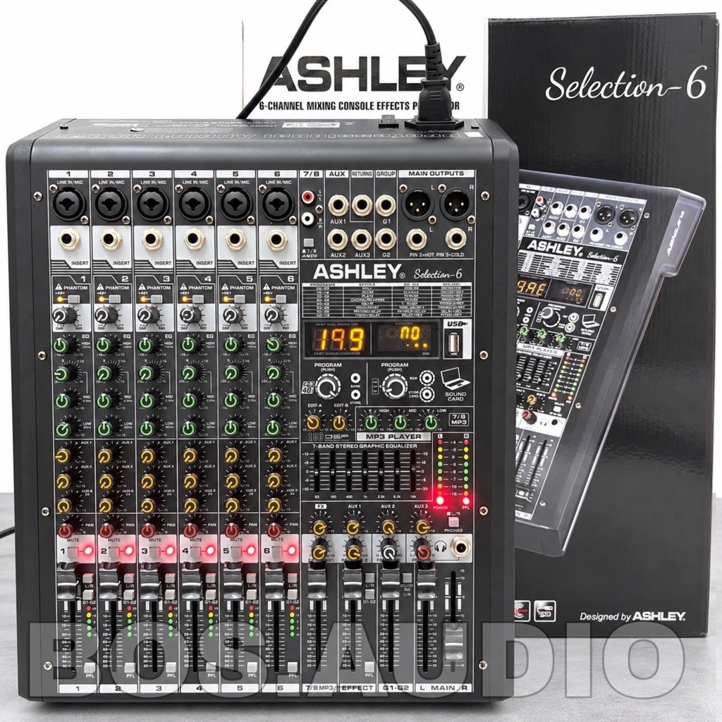 Mixer Audio Ashley Selection 6 6Channel Original Mixer Ashley Selection6 Mixing 6 ( Bisa COD )