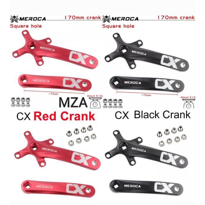 Meroca Crank Arm BB Kotak BCD 104 Arm Crank Sepeda