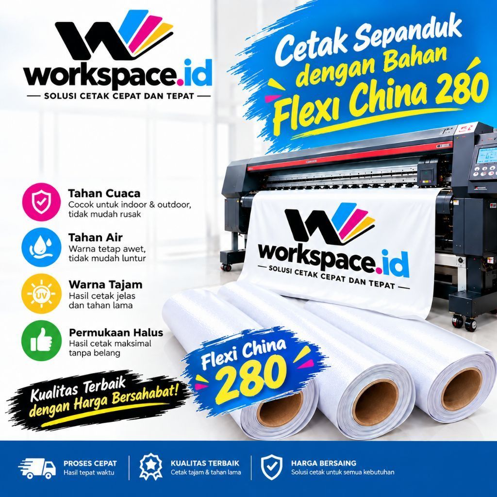 Cetak Spanduk/Baliho Bahan Flexi Berkualitas