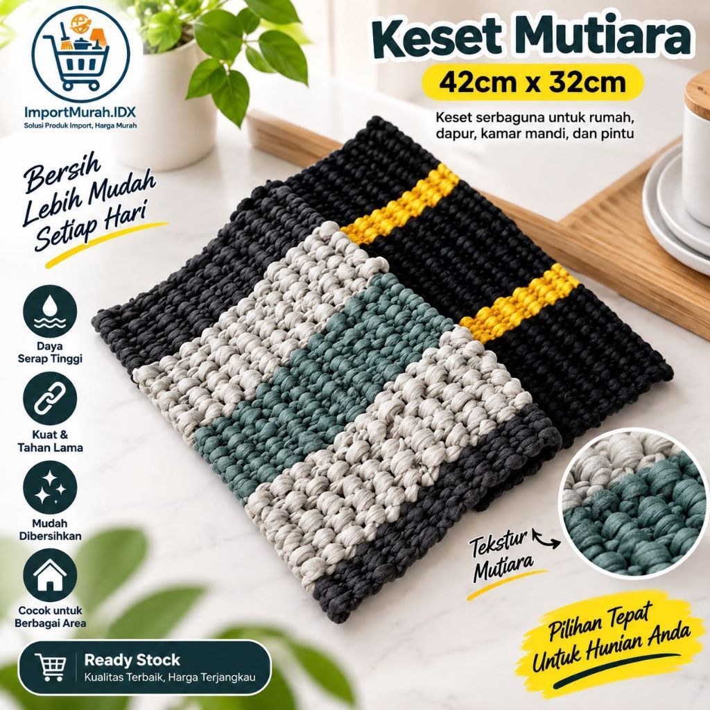 KESET ANYAM TEBAL BESAR 19x11 CM Murah / KESET KAMAR MANDI TEBAL MURAH/ KESET MURAH/ KESET DAPUR