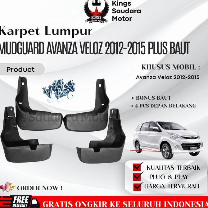 Karpet Lumpur Atau Mud Guar Avanza Veloz 2012 - 2015 Set 4 Pcs Depan Belakang Best Seller Accessorie