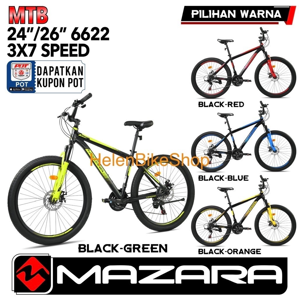 Sepeda Mtb 26inch Mazara by Pacific (Instant Kurir)
