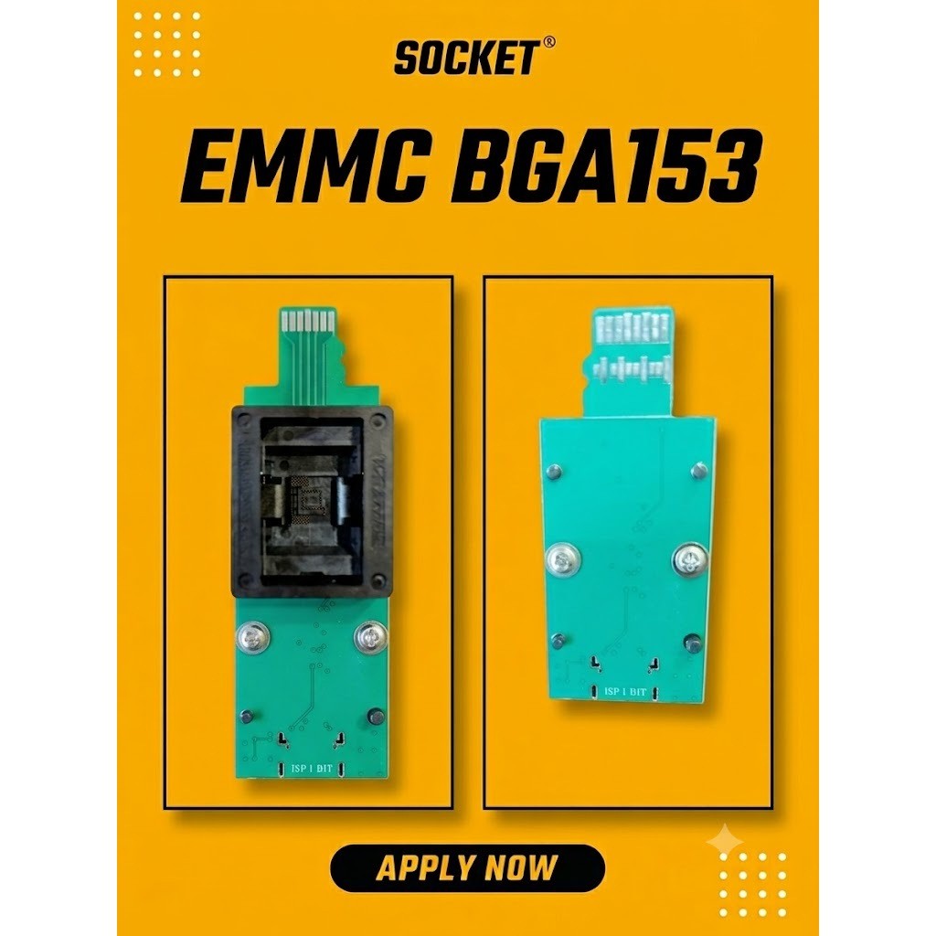 ready SOKET BGA 153 EMMC F64